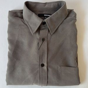 Murano Dress Shirt Grey Button Down Shirt New Large